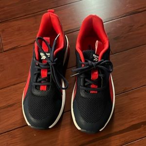 Red and blue Reebok boys shoes